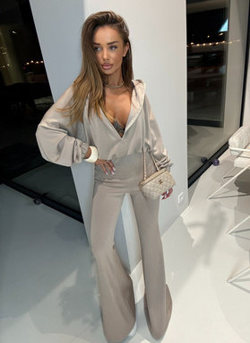 Komplet damski ENO w kolorze beżowym