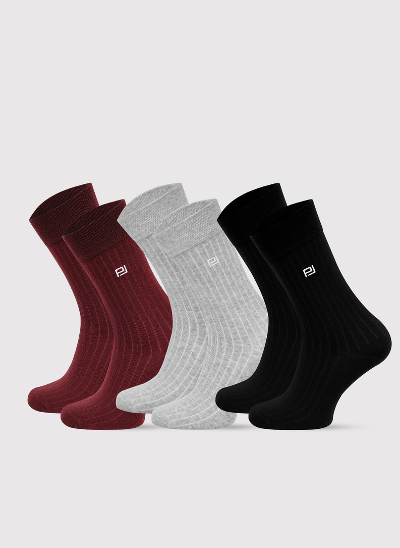 Zestaw skarpet męskich w prążek