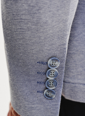 Granatowa marynarka melanż