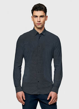 Koszula męska we wzór geometryczny