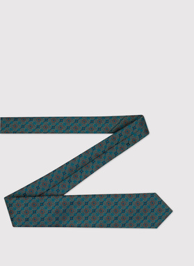 Krawat męski w kwiaty