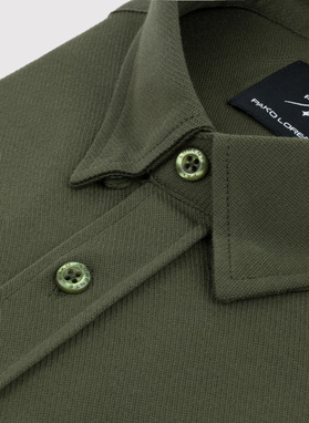 Zielona bawełniana koszula męska