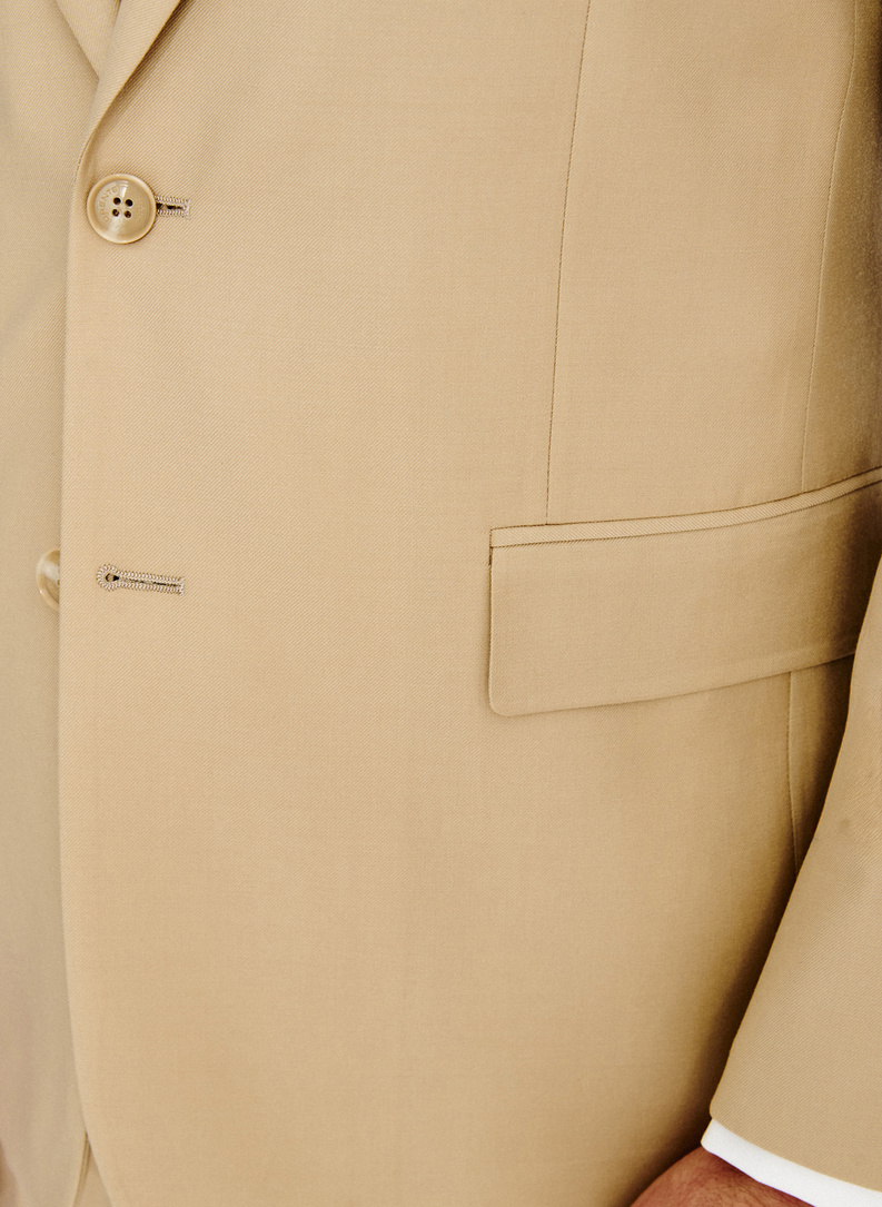 Ślubny wełniany garnitur męski