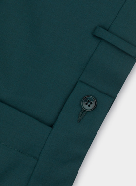 Zielone spodnie garniturowe P22SF-6G-017-Z-S