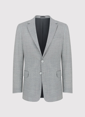 Szara marynarka męska z wełną