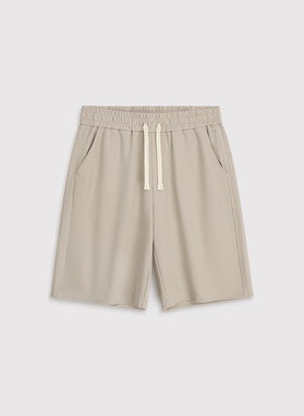 Beżowe szorty dresowe