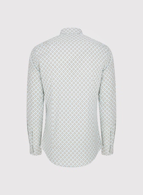 Biała koszula mikrowzór