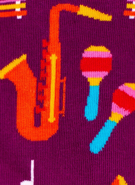 Skarpetki z motywem muzycznym D20WF-SX-059-X