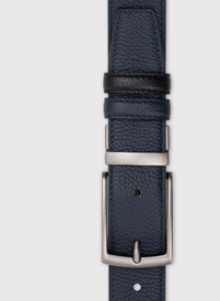 Dwustronny skórzany pasek męski