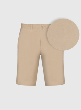 Bawelniane szorty w kolorze beżowym
