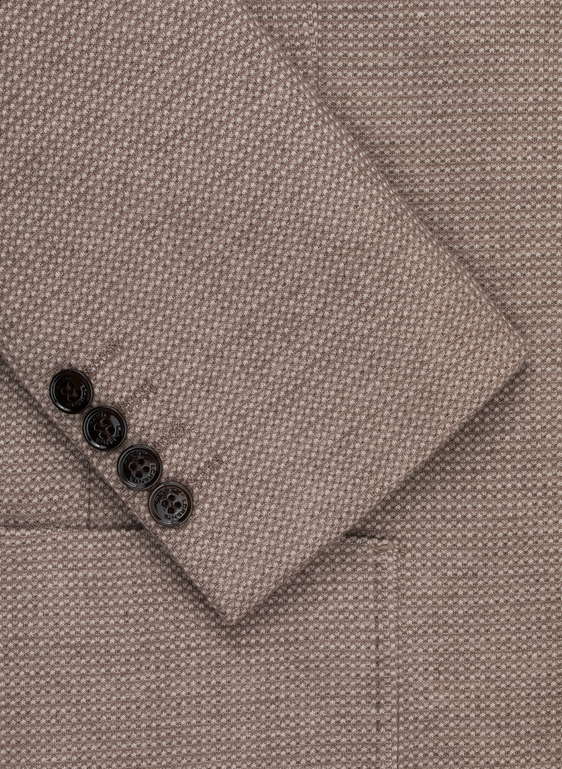 Brązowa marynarka z dzianiny