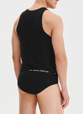 Tank top męski w czarnym kolorze, dwupak