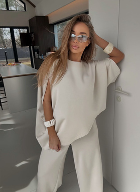 Komplet damski GEO jasnobeżowy