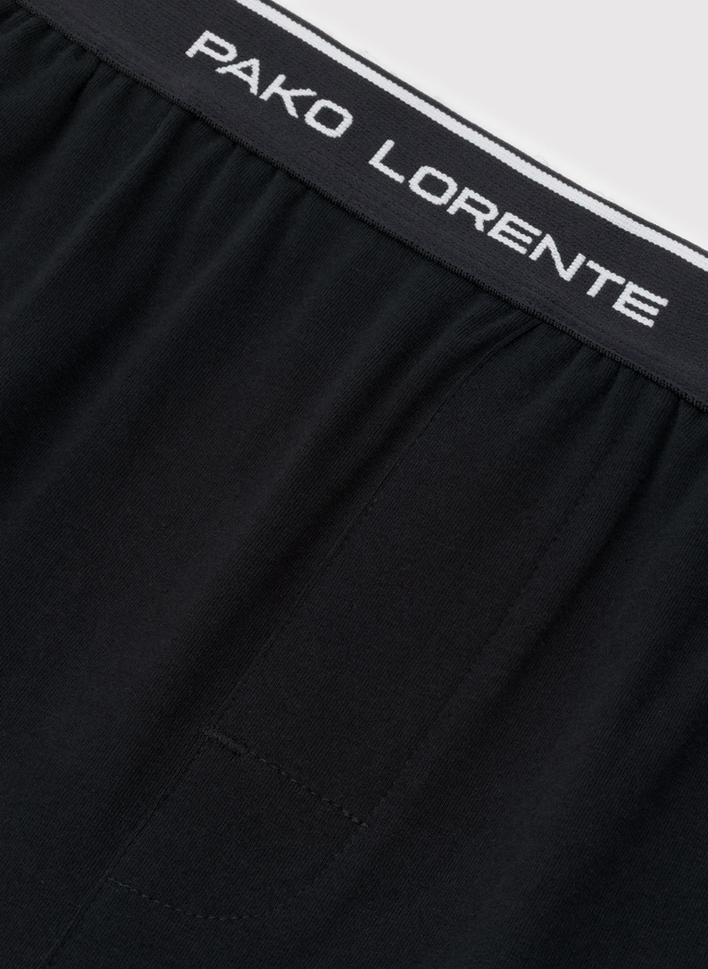 Czarne spodnie piżamowe