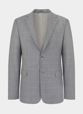 Szara marynarka garniturowa P22SF-3G-009-S-S