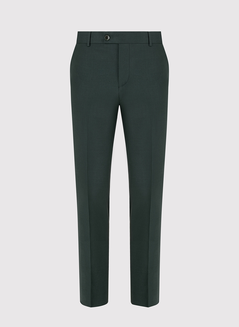 Spodnie garniturowe w kolorze zielonym