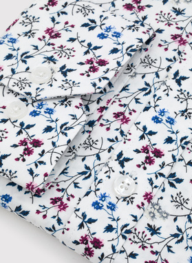 Koszula męska w kwiatowy wzór długi rękaw