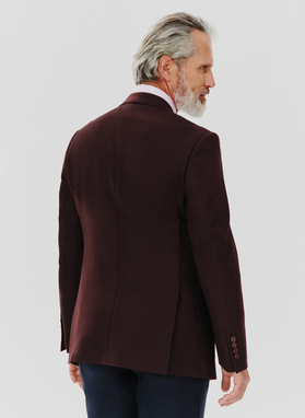 Burgundowa casualowa marynarka męska