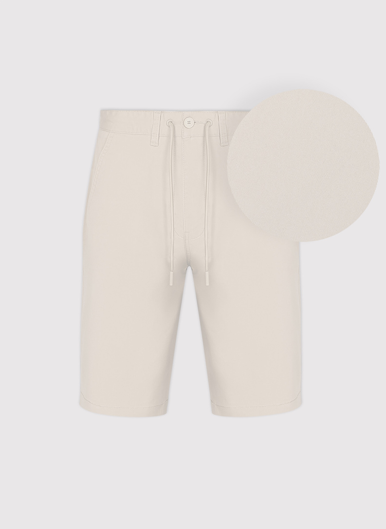 Jasnobeżowe szorty męskie