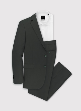 Zielona marynarka garniturowa P22SF-3G-022-Z-S