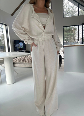 Komplet 3-częściowy AURA jasnobeżowy