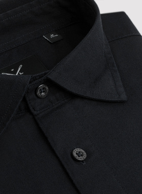 Czarna bawełniana koszula męska