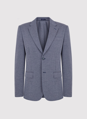 Granatowa marynarka melanż