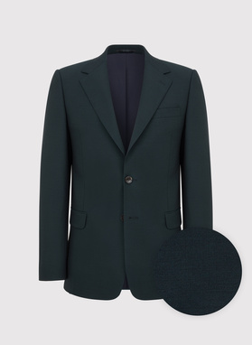 Wełniana marynarka garniturowa w kolorze zielonym