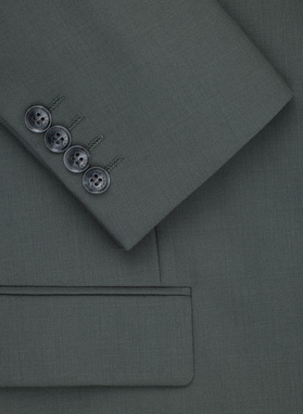 Zielona wełniana marynarka garniturowa