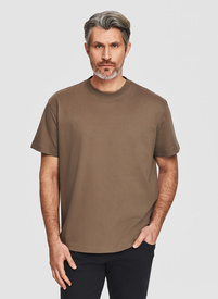Brązowy t-shirt oversize