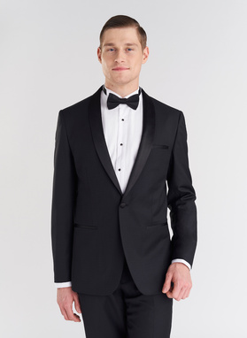 Czarna marynarka smokingowa