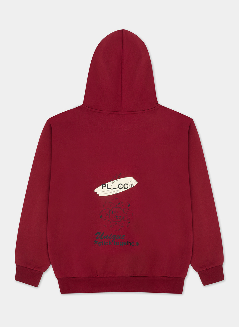 Bluza z kapturem czerwona C21WF-2K-007-W