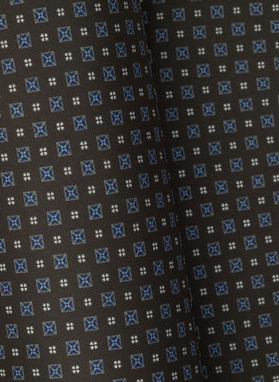 Brązowa poszetka męska z drobny wzór