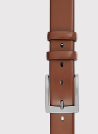 Kamelowy skórzany pasek męski