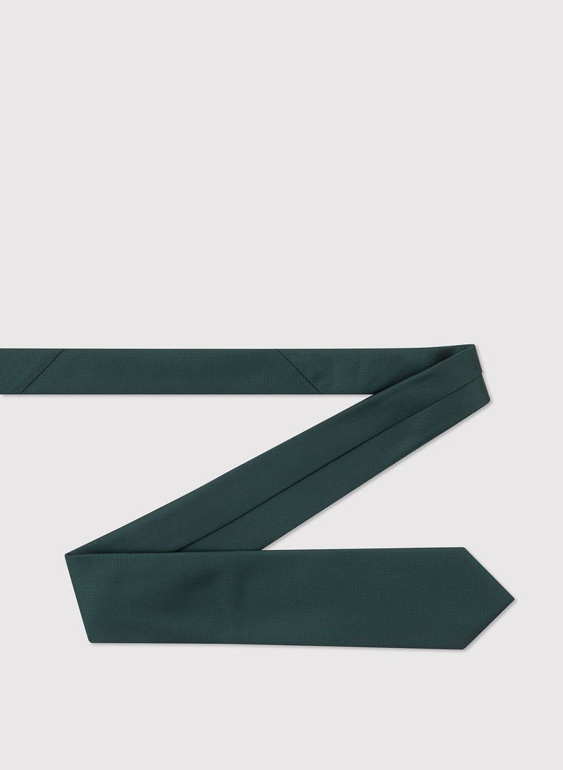 Zielony krawat męski w melanżowy deseń