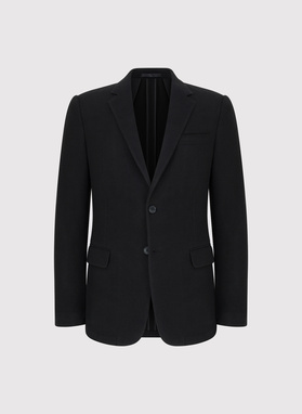 Czarna marynarka z dzianiny