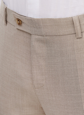 Spodnie garniturowe w kolorze beżowym