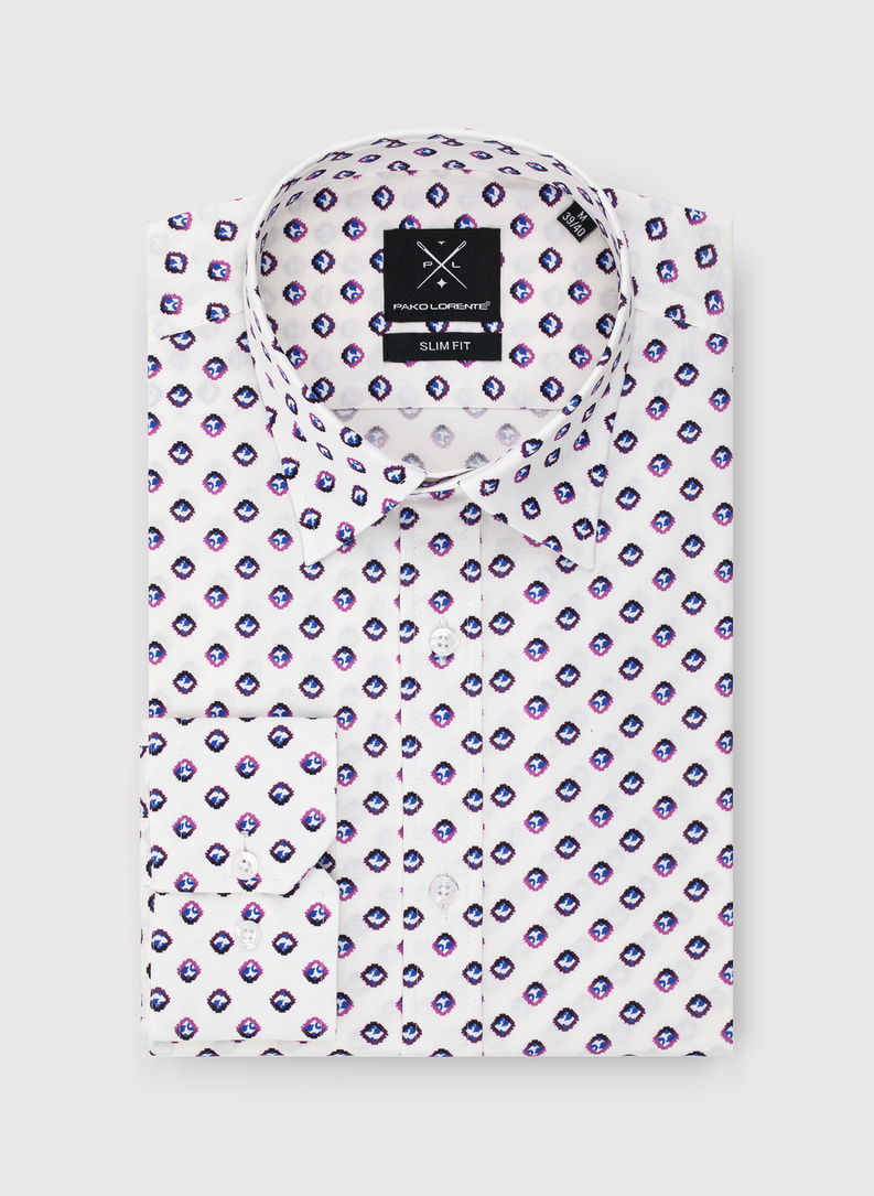 Koszula męska w mikrowzór