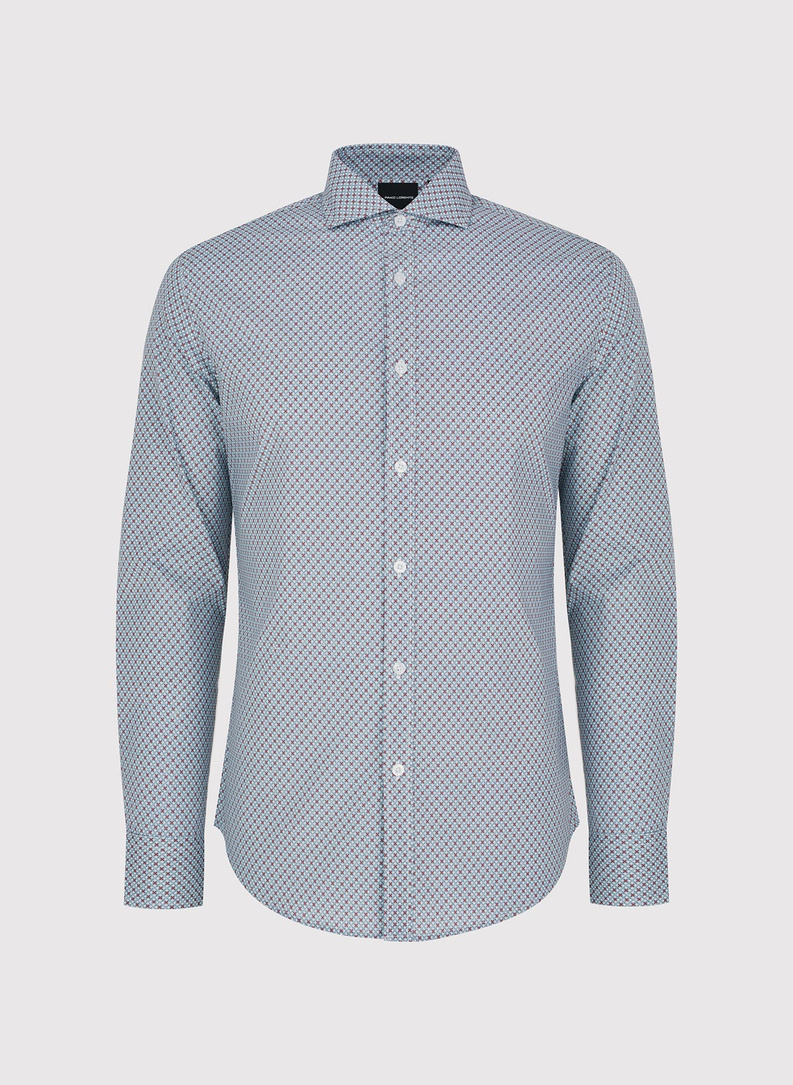 Koszula męska we wzór geometryczny