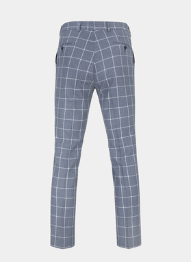 Niebieskie spodnie garniturowe P22SF-6G-012-N-S