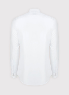 Biała bawełniana koszula męska