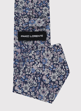 Krawat męski w kwiaty