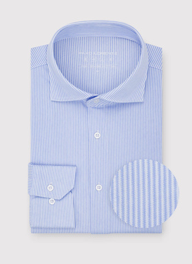 Niebieska koszula w prążek
