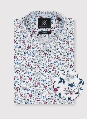 Koszula męska w kwiatowy wzór długi rękaw