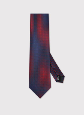 Krawat męski w bordowy wzór