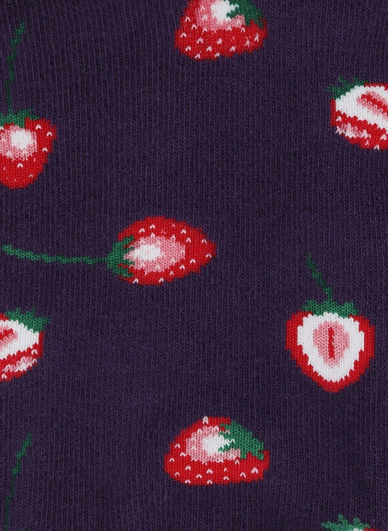 Skarpetki stopki w truskawki DDTA9-SX-039-X