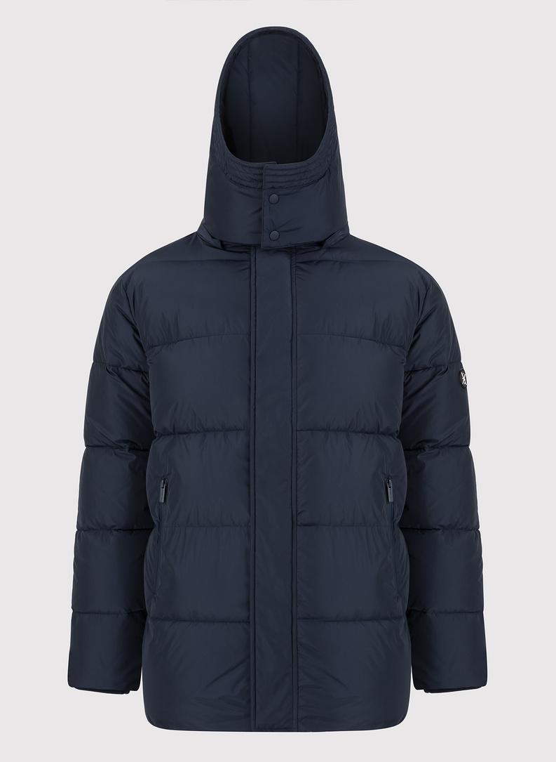 Granatowa zimowa kurtka męska