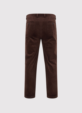 Brązowe spodnie z zakładkami