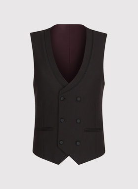 Brązowa kamizelka smokingowa