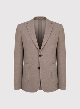 Brązowa marynarka z dzianiny